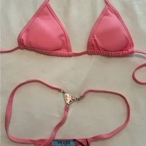 ビキニ PRADA Women Swimsuit 70233SOOO14XQ F0924 PINK Prada Pink Bikini Set - ARTLXRY LONDON